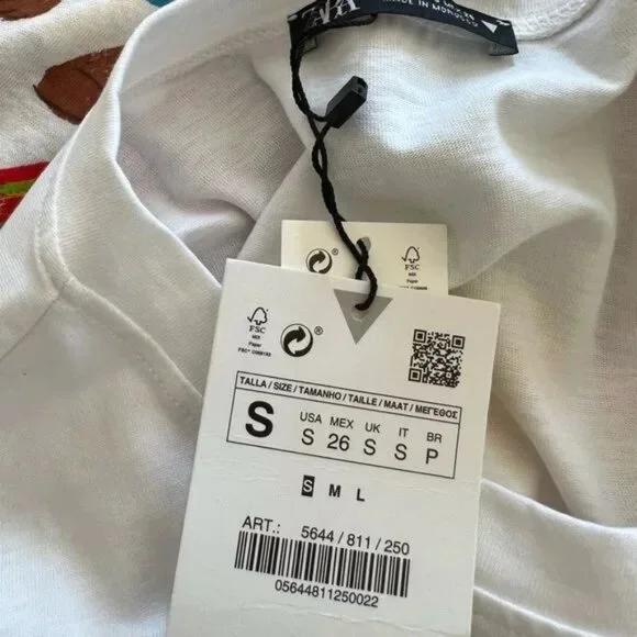 Graphic Printed Girls Cotton Tee Shirt NWT - Picture 4 of 6